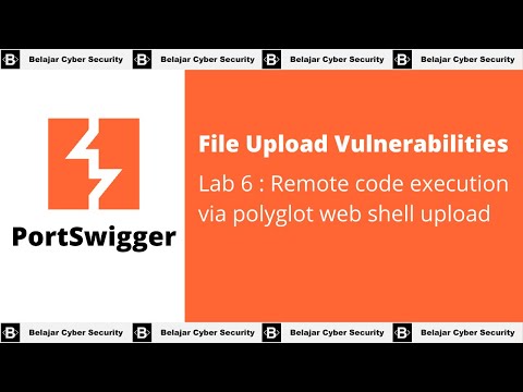 File upload vulnerabilities - Lab 6 : Remote code execution via polyglot web shell upload
