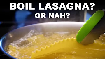 What happens if you don't boil lasagna noodles?