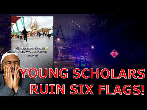 600 Young Scholars EVACUATE Six Flags Atlanta During SHOOT OUT After DESTROYING Park On OPENING DAY!