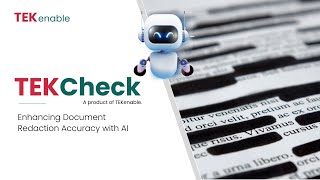 Tekcheck - Enhancing Document Redaction Accuracy With Ai Tekenable