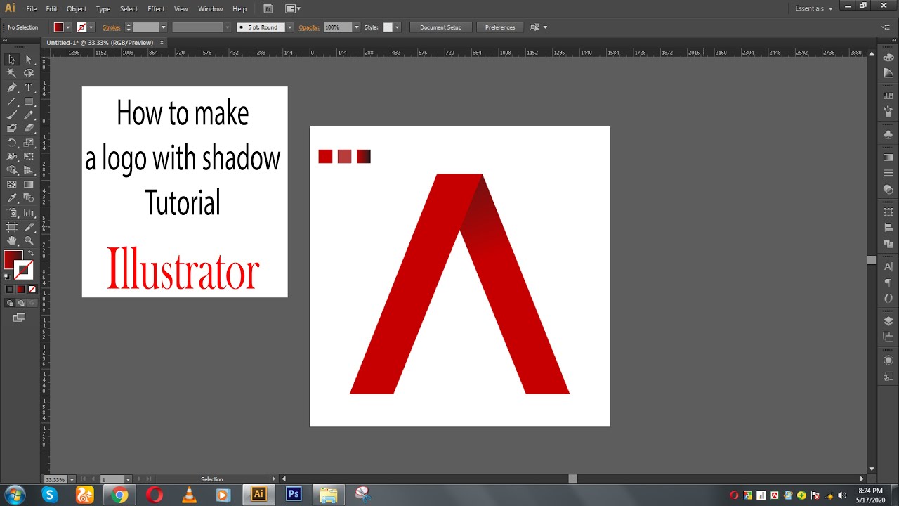 How to make a logo adobe illustrator cs6 - YouTube
