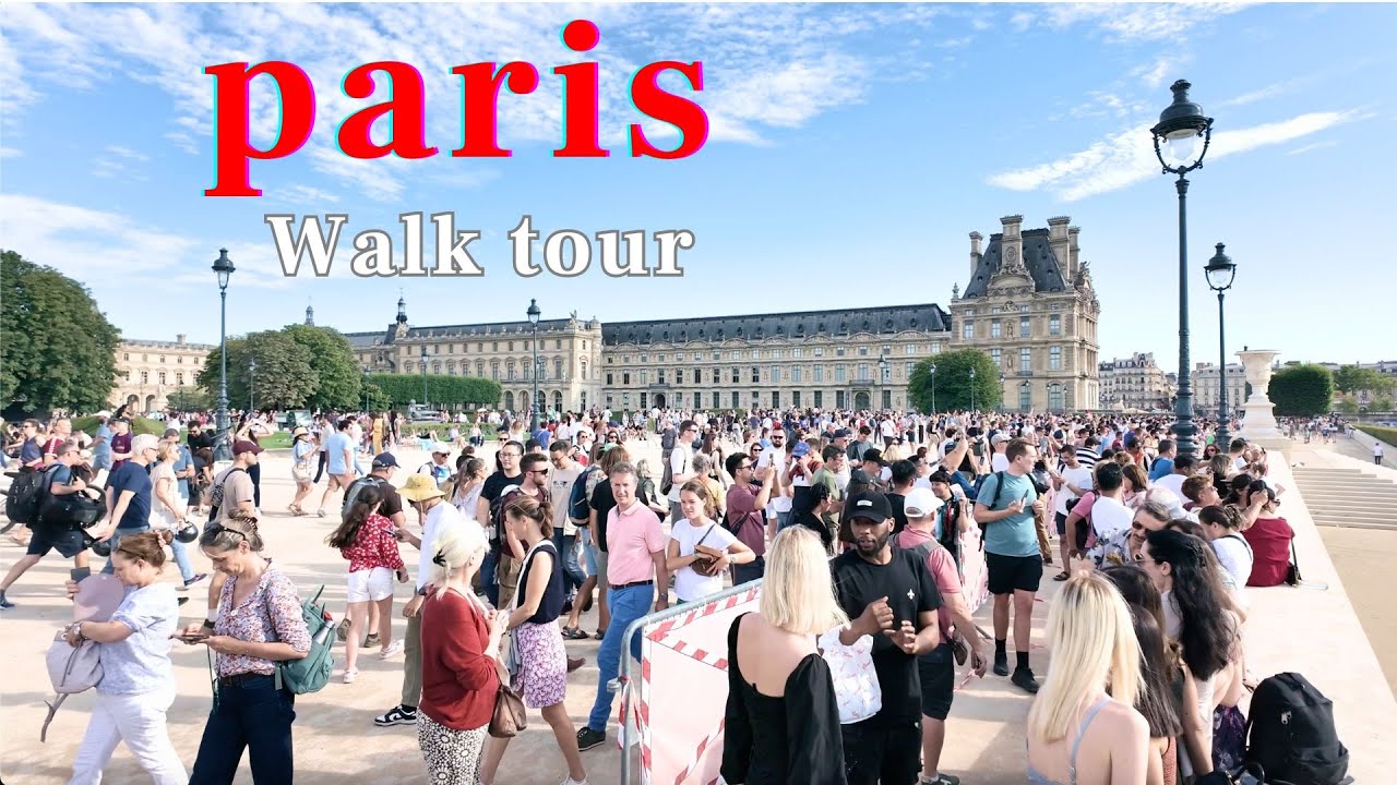 Paris Olympics summer 2024 ⎜Evening Walk tour [ 4K ] 🌞