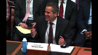 Barr Questions Witnesses at Hearing to Conduct Oversight of Prudential Regulators