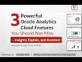 Anyone Can Analyze Data with Oracle Analytics Cloud | Explain, Insights &amp; Assistant Features