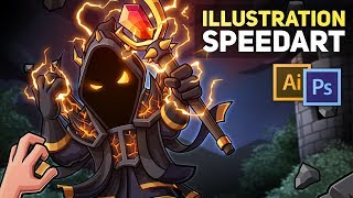 Zenron - Super Spell Heroes Illustration (SpeedArt)