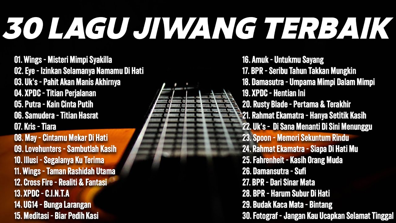 LAGU JIWANG 80AN DAN 90AN TERBAIK - LAGU SLOW ROCK MALAYSIA - KOLEKSI 30 LAGU2 JIWANG 80AN - 90AN