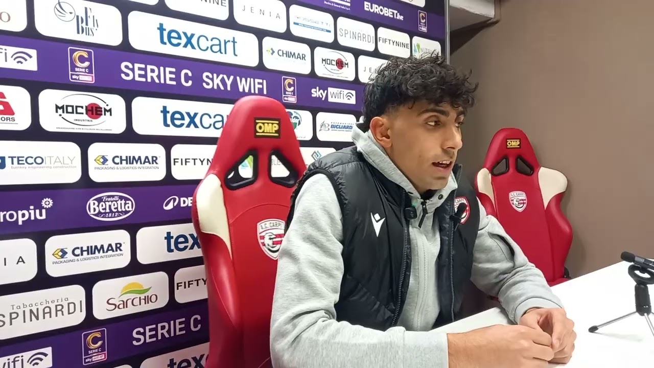 CARPI: IL COMMENTO DEL PORTIERE ALESSANDRO SCACCHETTI DOPO L'ELIMINAZIONE DALLA COPPA ITALIA