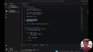 Bank Management System using Singly Linked List | DSA Project | ppt + code + output