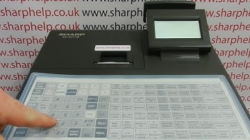 How To Open A Bar Tab On The Sharp XE-A217 Cash Register Using The GLU Function