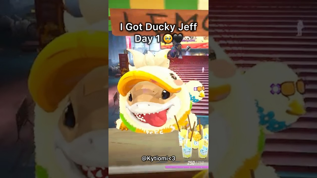 I Got Ducky Jeff Day 1 🦈🖤 #marvelrivals #gaming #jeffthelandshark #clips #marvelrivalsgameplay