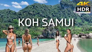 4K HDR \/\/ Walking Koh Samui | BEST Island in the World | Thailand 2023 - With Captions