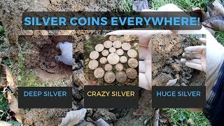 Finding SILVER Coins Everywhere! INSANE! Metal Detecting in (2019) ?