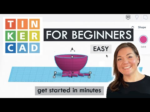 TINKERCAD for Beginners - Simple Basic Tutorial tinker cad