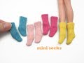 DIY Miniature Doll Mini Socks Stockings - Easy!