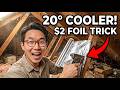$2 Foil Trick KILLS Attic Heat INSTANTLY. No AC Needed. Big Industry PRAYED You'd Forget