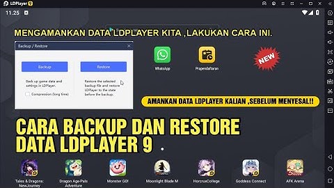 Cara Mudah Backup & Restore File Data LD PLAYER 9 Terbaru - Cara Mengamankan Data LDplayer