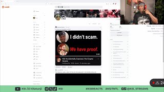 KSI reply to Coffeezilla on live STREAM