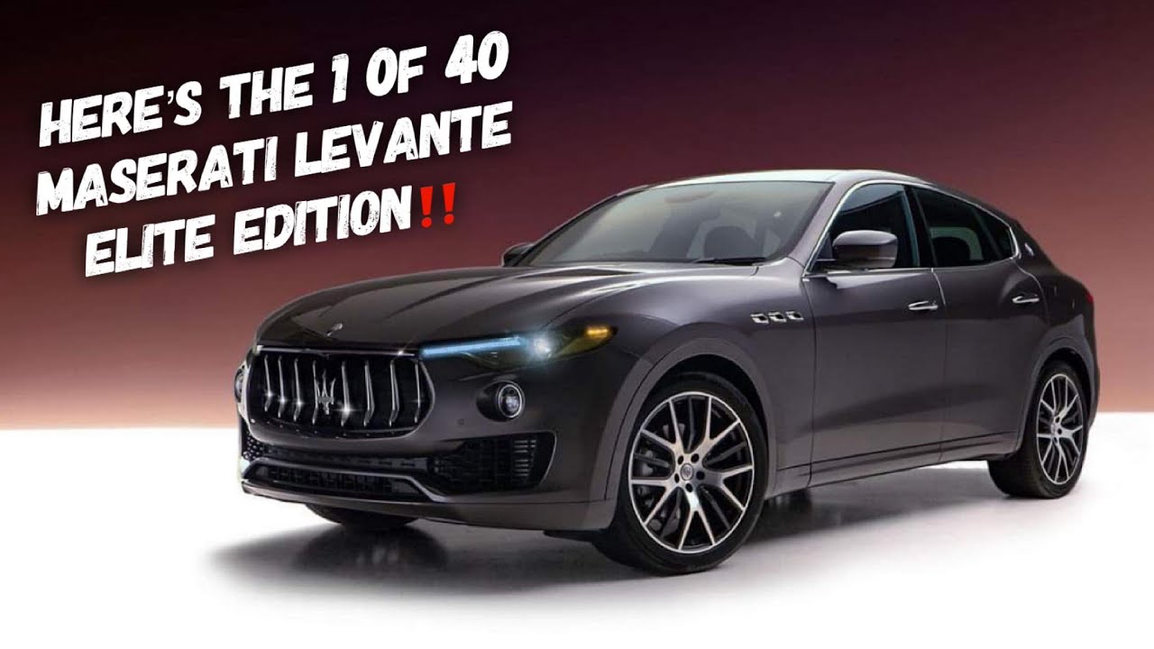 The 1 of 40 Maserati Levante Elite Edition SUV!