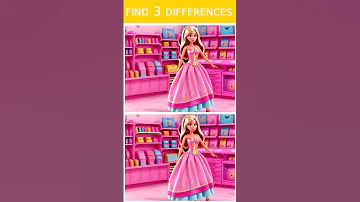 QUIZ Barbie 22 Find 3 Differences Find3differences Barbiequiz Quizbarbie 