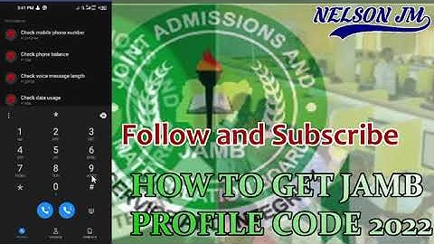 JAMB 2022 How to GET PROFILE CODE WITH SMS