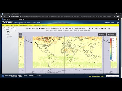 Download Air Quality Data using Giovanni NASA Earth Data - Free