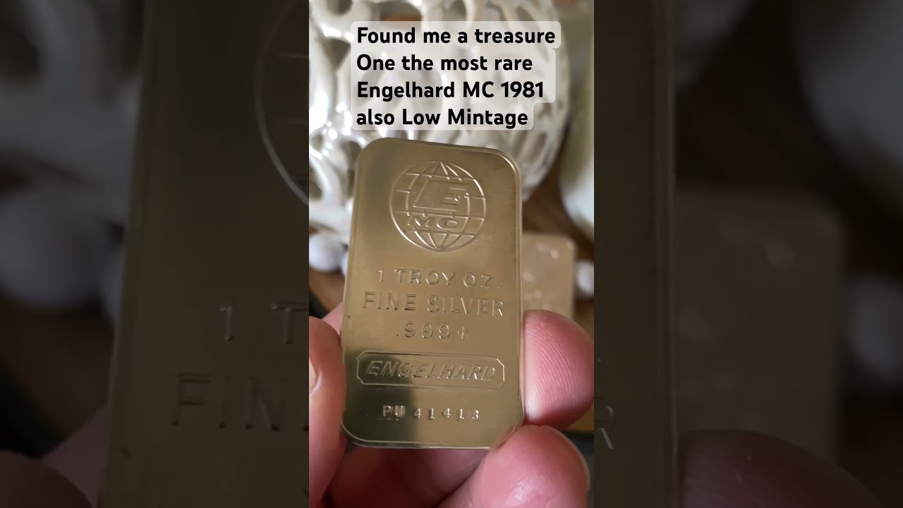 😱1981 MC Engelhard Silver Bar 