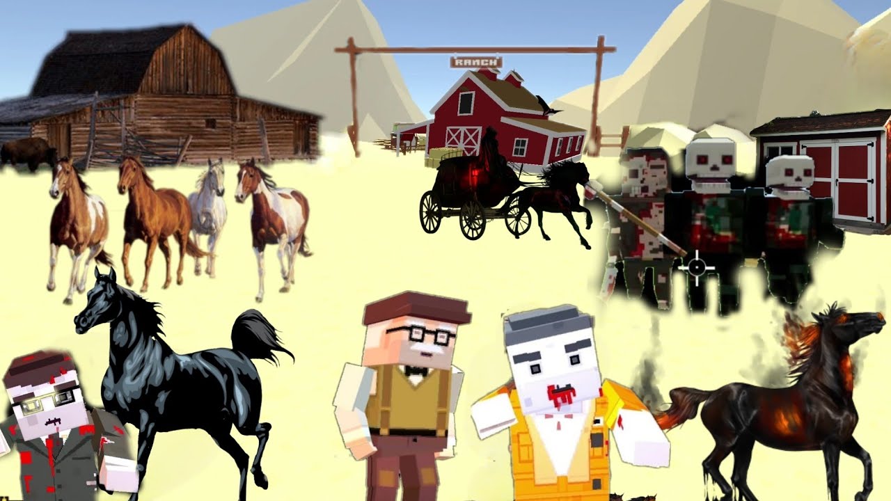 BLOCKAPOLYPSE Zombie City: Zombies are threatening to destroy Old Joe's Farm to starve the Survivors