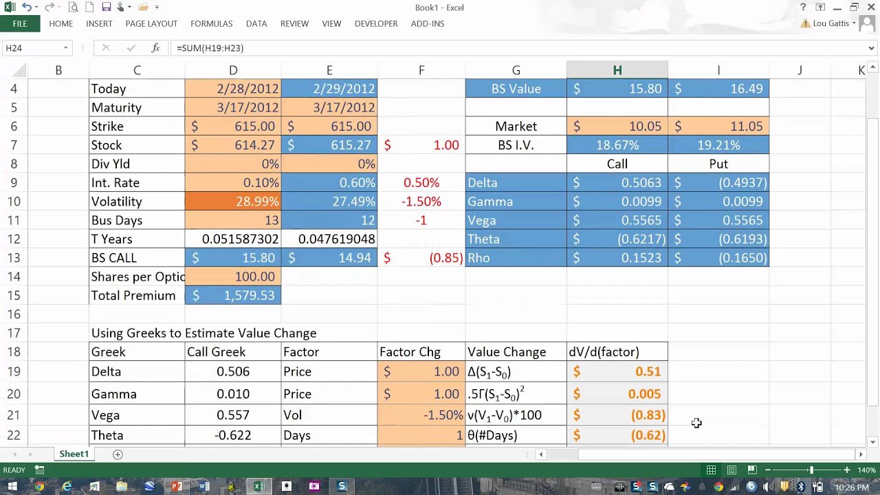 FinMod 13B Options Greeks and Delta Hedging - YouTube