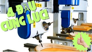 Siêu Máy CNC 3D 5 Trục 4 Đầu Woodmaster | Làm Việc Cùng Lúc, Gấp 4 Năng Suất!