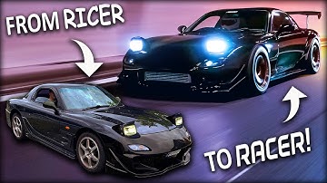 Building a Single Turbo Mazda RX-7 FD in 10 Minutes!