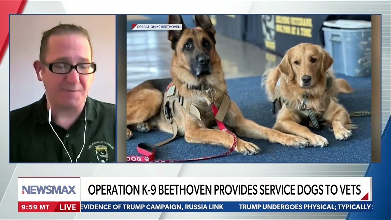 🐾🇺🇸NEWSMAX - RITA COSBY SHOW, WITH OPERATION K9 BEETHOVEN, HELPING VETERANS ONE PAW AT A TIME! 🇺🇸🐾