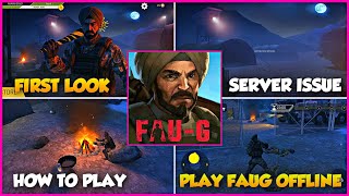 HOW TO PLAY FAUG : FIRST LOOK, GAMEPLAY, SERVER CONNECTING PROBLEM, HOW TO PLAY FAUG OFFLINE ?? screenshot 2