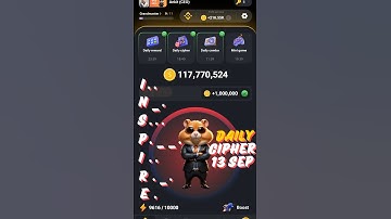 13 September Hamster Kombat Daily Cipher Today | Daily Cipher Hamster Kombat #hamsterkombat #shorts🪙