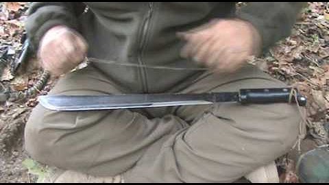 Making the Flemish Bow String in the Bush Part 2