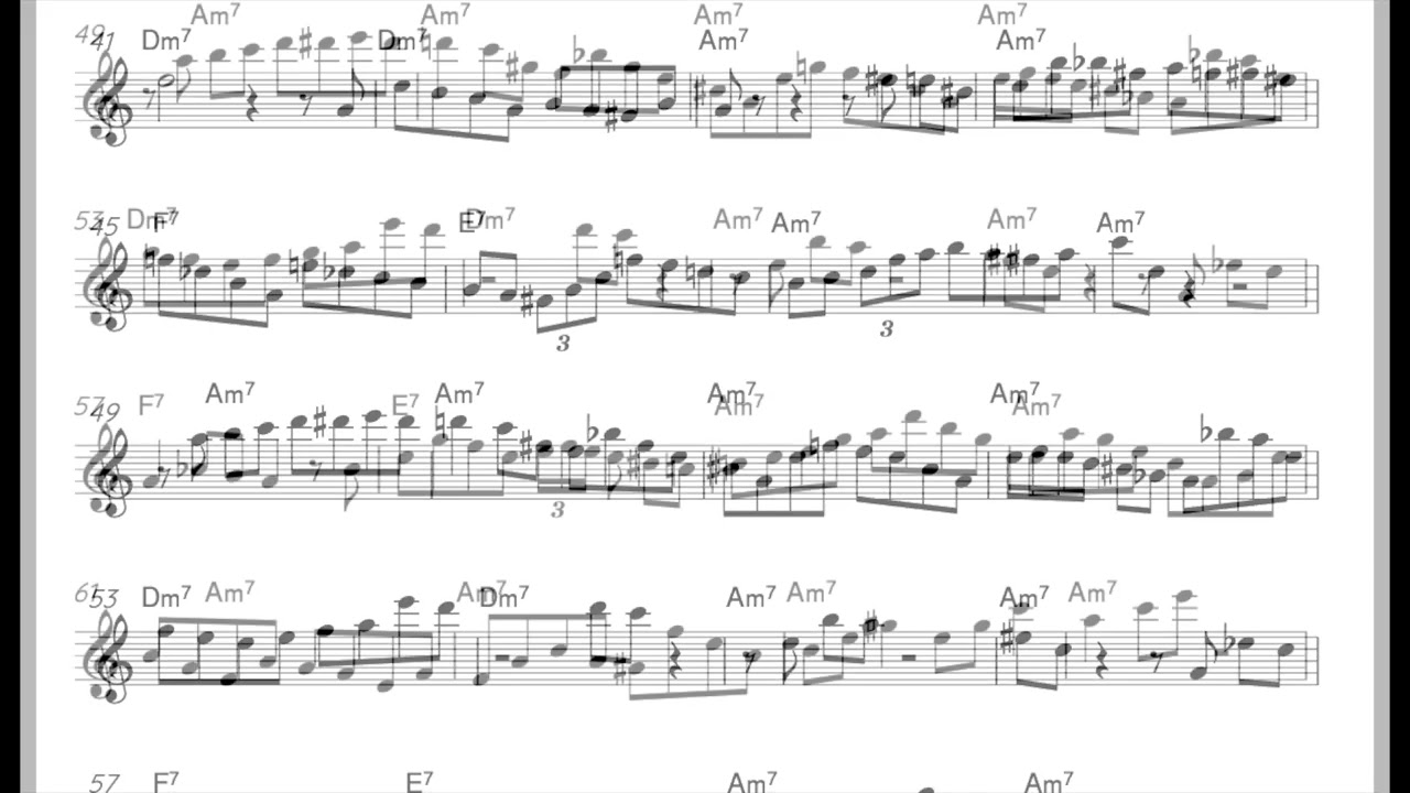 Manuel Dunkel solo transcription