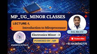 Introduction to Microprocessor || LECTURE - 1 || MP_ELT_Minor - 3 : 2026