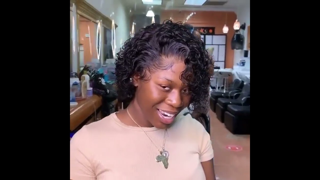 Bold and Beautiful: 13x4 Deep Curly Pixie Cut Lace Frontal Wig | 180% Density, Human Hai