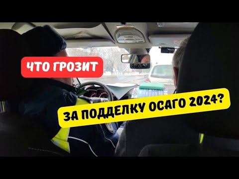 Что грозит за подделку ОСАГО в 2024 году?