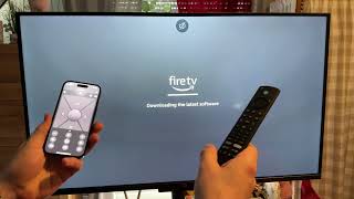 How to Setup FireTV using App - Amazon Fire TV 43 Omni QLED Series 4K UHD smart TV setup DIY