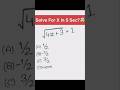 Solve for X in 5 Seconds 🤯 | Silent Math Challenge #shorts #maths #squareroot #trending