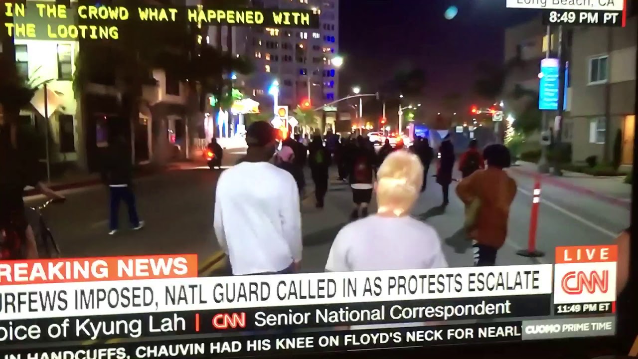 NoJusticeNoPeace protesters cursing on live TV in LongBeach YouTube