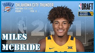 2021 NBA DRAFT: Miles McBride [Oklahoma City Thunder] ᴴᴰ