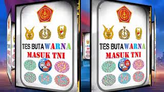 TES MATA BUTA WARNA MASUK TNI // LOLOS KESEHATAN