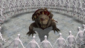 SCP-682 VS 100 SCP-096!! Garrys Mod Sandbox