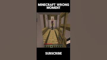 Minecraft Wrong Moment #minecraft  #funny