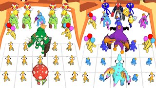 Merge Rainbow friend Monster Evolution - Little Blue Army vs Monster Battle screenshot 2