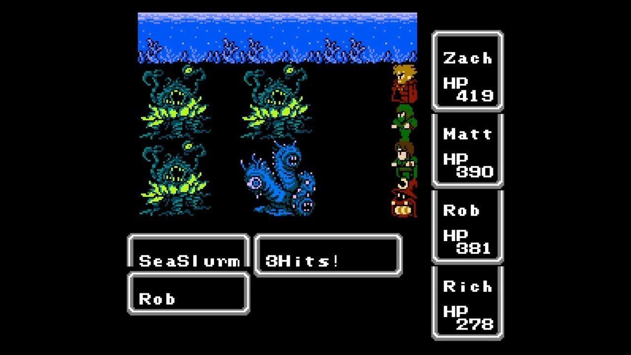 Exploring Underwater with OXYALE | NES Hack Final Fantasy in Another Time | A Classes Part 15