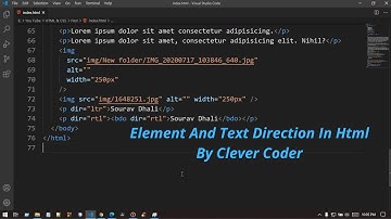 Block Level & Inline Element In HTML| Text Direction In Html |Bangla Video Tutorial On WebDesign : 7