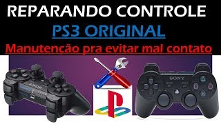 Consertando Controle PS3 Original - Mal Contato e Não Liga - PlayJogos&Projetos