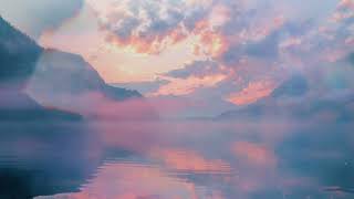 🏞⛰️Soft Focus: Subtle Sunset over Ocean & Mountains🌅